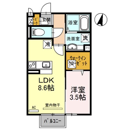 山陽網干駅 徒歩10分 1階の物件間取画像